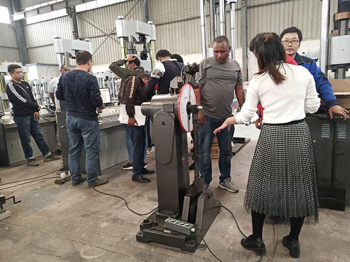 济南榴莲视频黄色片国外客户到厂验收试验机设备